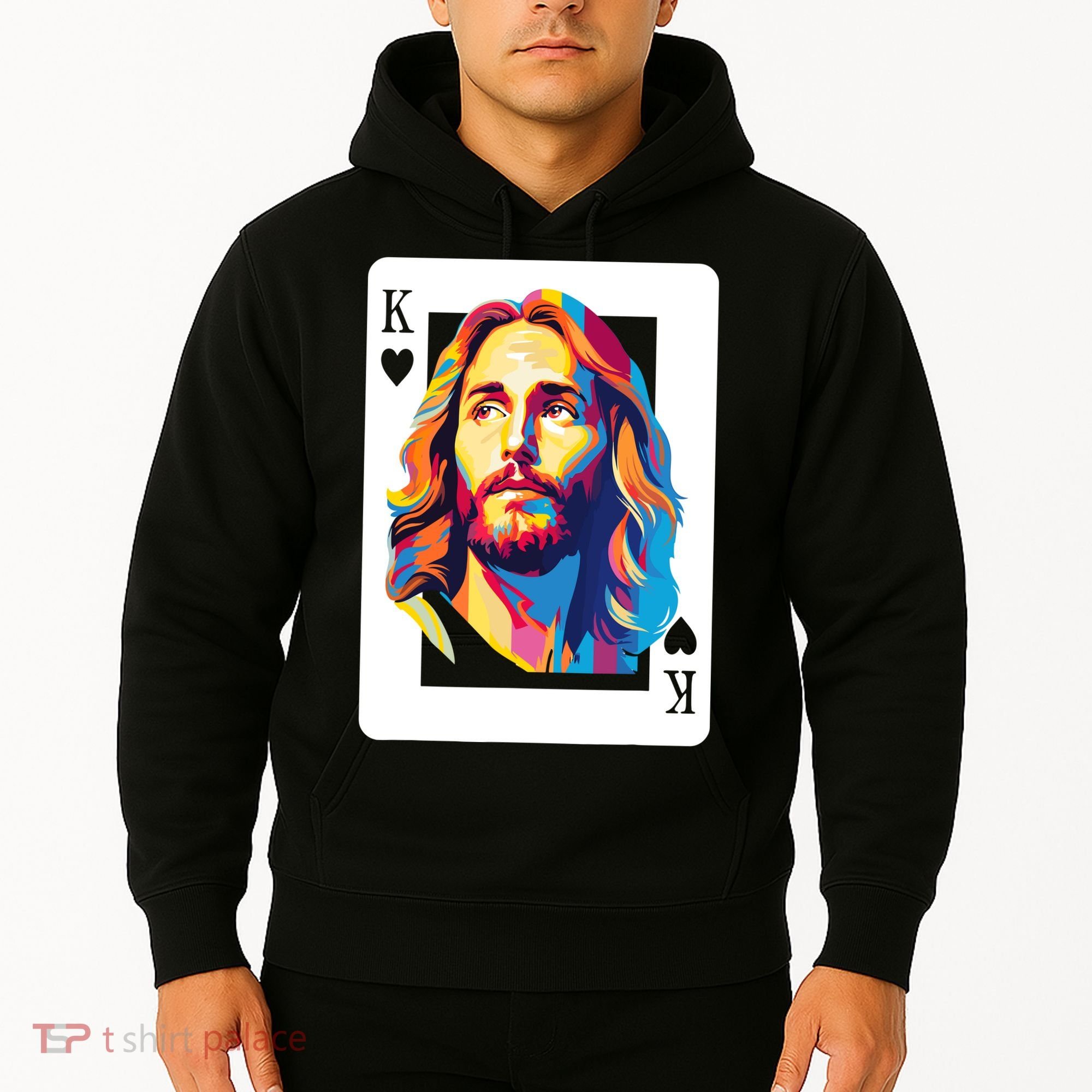 Jesus King Card Christian Hoodie