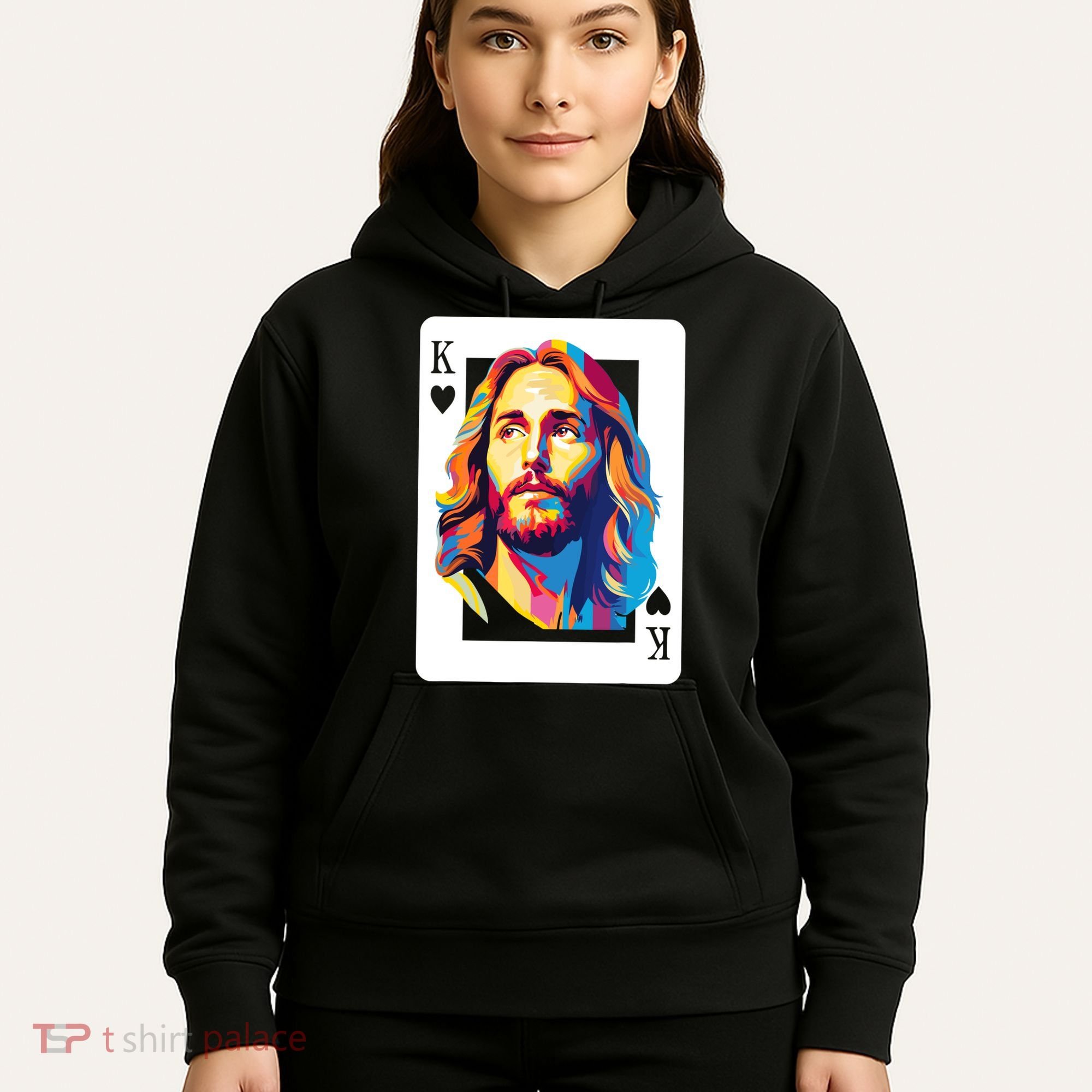 Jesus King Card Christian Hoodie