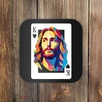 Jesus King Card Christian Coaster thumb 0