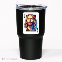 Jesus King Card Christian Tumbler thumb 0