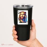 Jesus King Card Christian Tumbler thumb 2