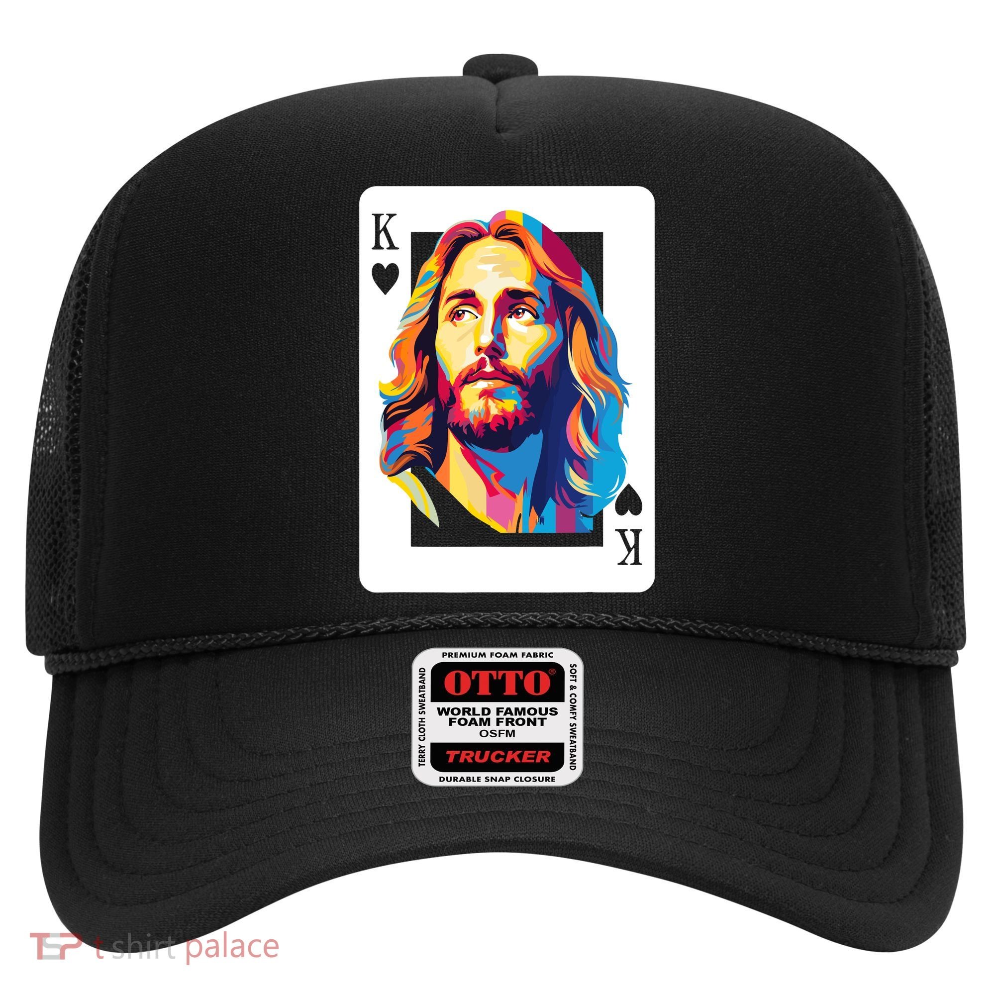 Jesus King Card Christian Hat