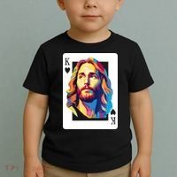 Jesus King Card Christian Toddler T-Shirt thumb 2