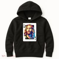Jesus King Card Christian Kids Hoodie thumb 0