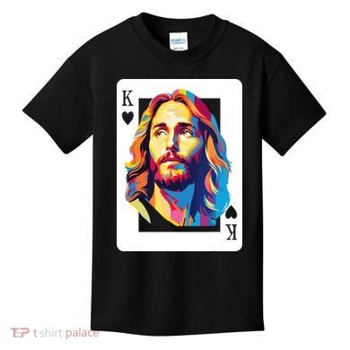 Jesus King Card Christian Kids T-Shirt
