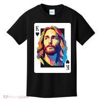 Jesus King Card Christian Kids T-Shirt thumb 0