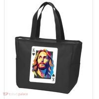 Jesus King Card Christian Tote Bag thumb 3