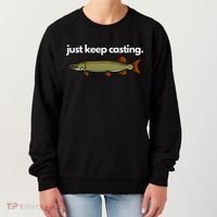 Just Keep Casting Musky Fishing Women's Sweatshirt thumb 0