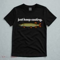 Just Keep Casting Musky Fishing T-Shirt thumb 5