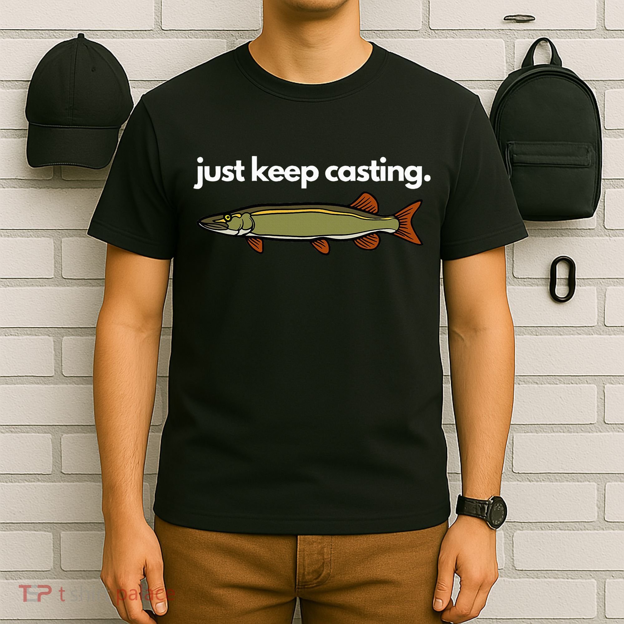 Just Keep Casting Musky Fishing T-Shirt