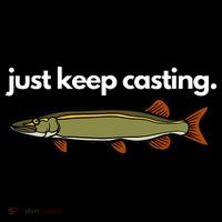 Just Keep Casting Musky Fishing Women's Hoodie thumb 2