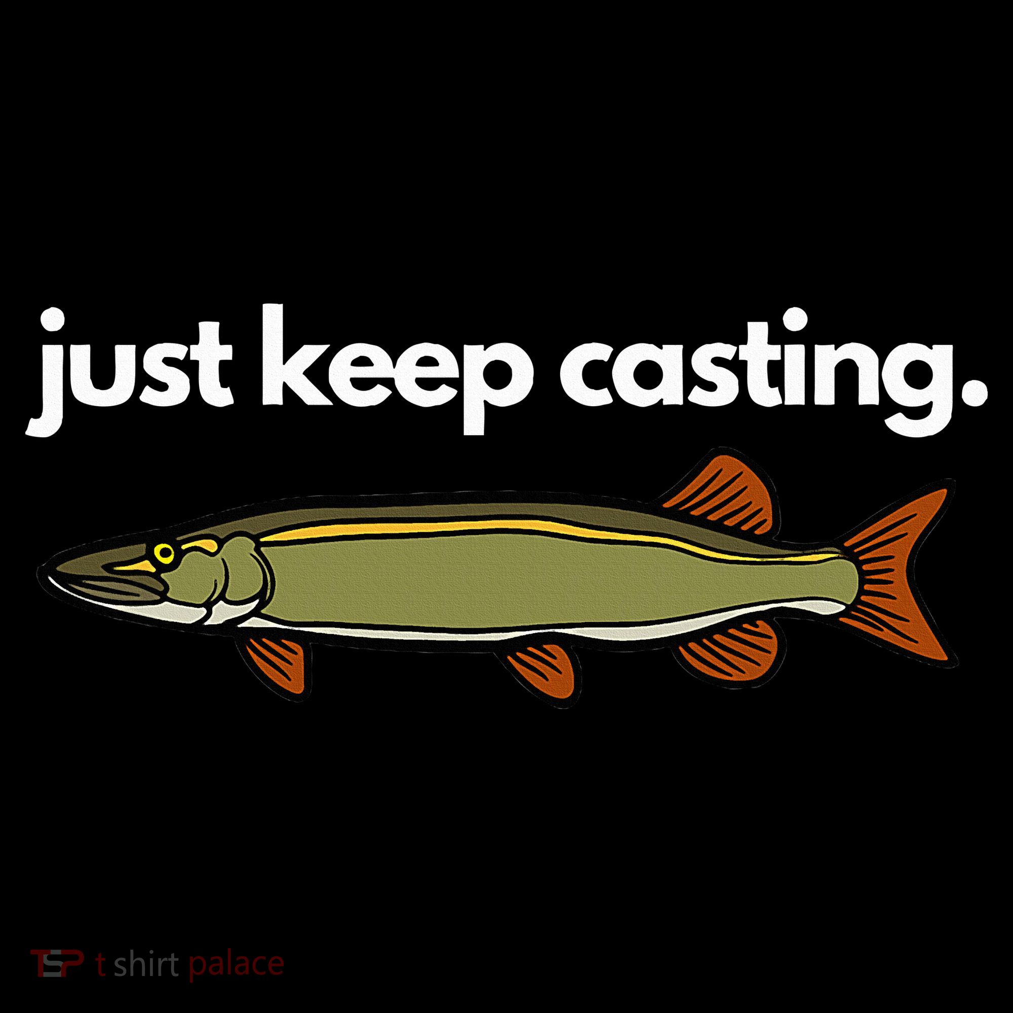 Just Keep Casting Musky Fishing Women's Tank Top