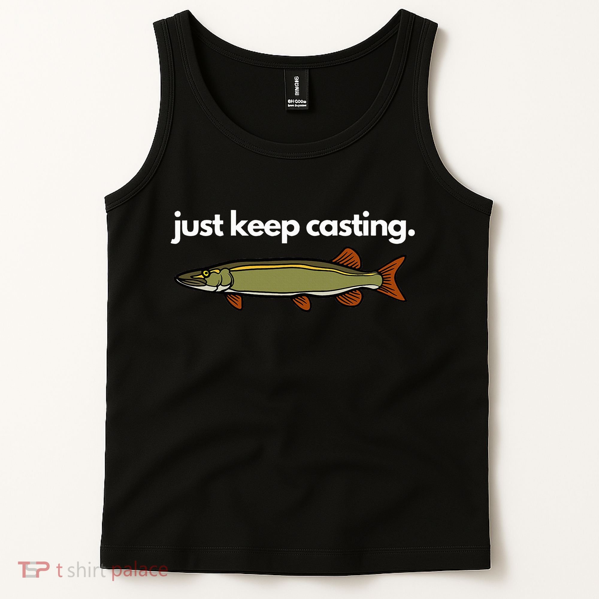 Just Keep Casting Musky Fishing Tank Top