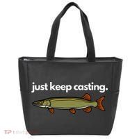 Just Keep Casting Musky Fishing Tote Bag thumb 0