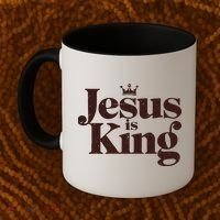 Jesus King Christian Best Godson Everer Coffee Mug thumb 2
