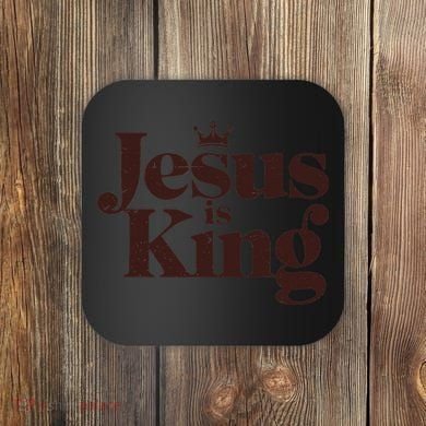 Jesus King Christian Best Godson Everer Coaster