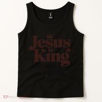 Jesus King Christian Best Godson Everer Tank Top thumb 2