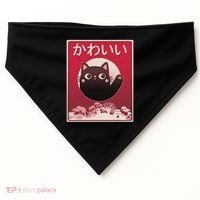 Japanese Kawaii Cute Neko Cat USA-Made Doggie Bandana thumb 0