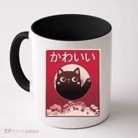 Japanese Kawaii Cute Neko Cat Coffee Mug thumb 0