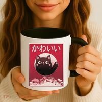 Japanese Kawaii Cute Neko Cat Coffee Mug thumb 3