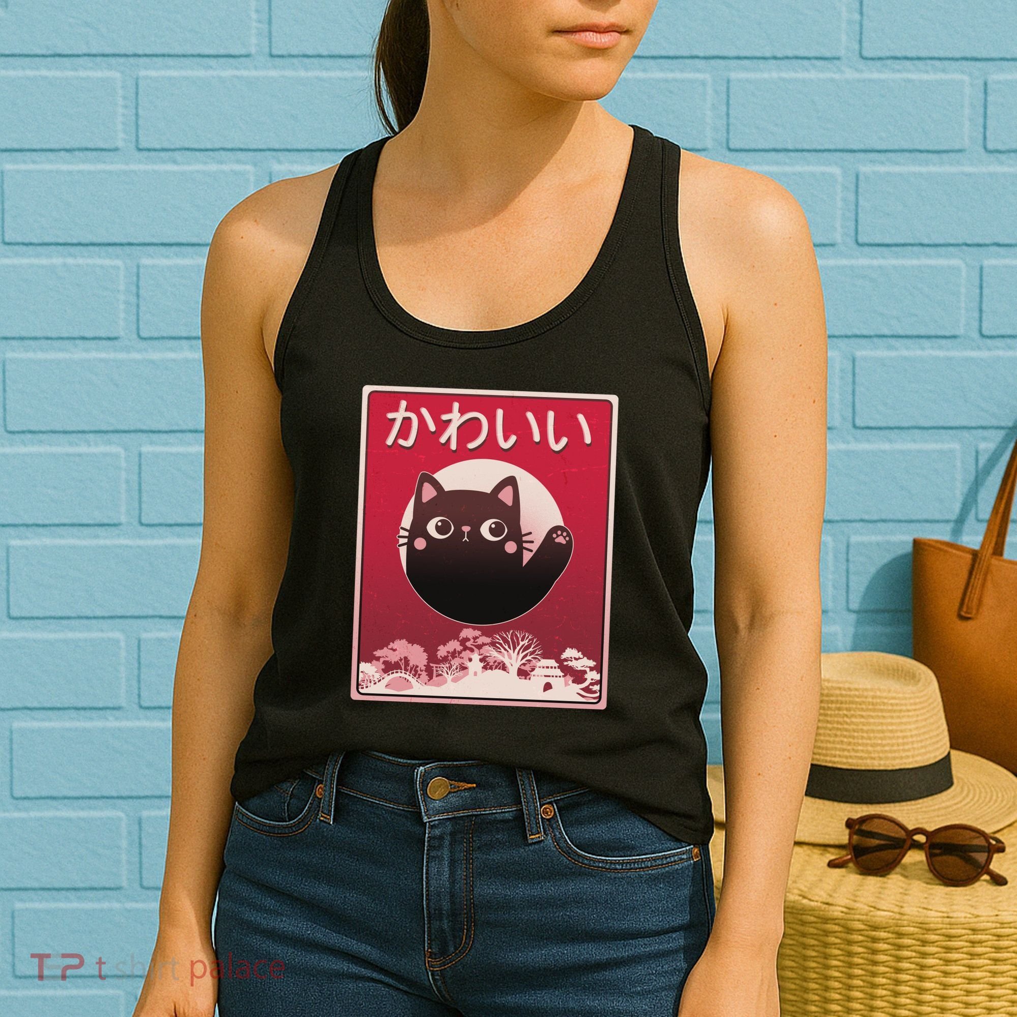 Japanese Kawaii Cute Neko Cat Women's Tank Top