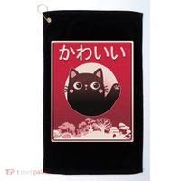 Japanese Kawaii Cute Neko Cat Golf Towel thumb 0
