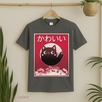 Japanese Kawaii Cute Neko Cat T-Shirt thumb 2