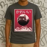 Japanese Kawaii Cute Neko Cat T-Shirt thumb 3