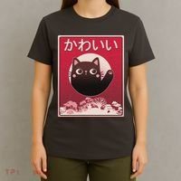 Japanese Kawaii Cute Neko Cat T-Shirt thumb 4