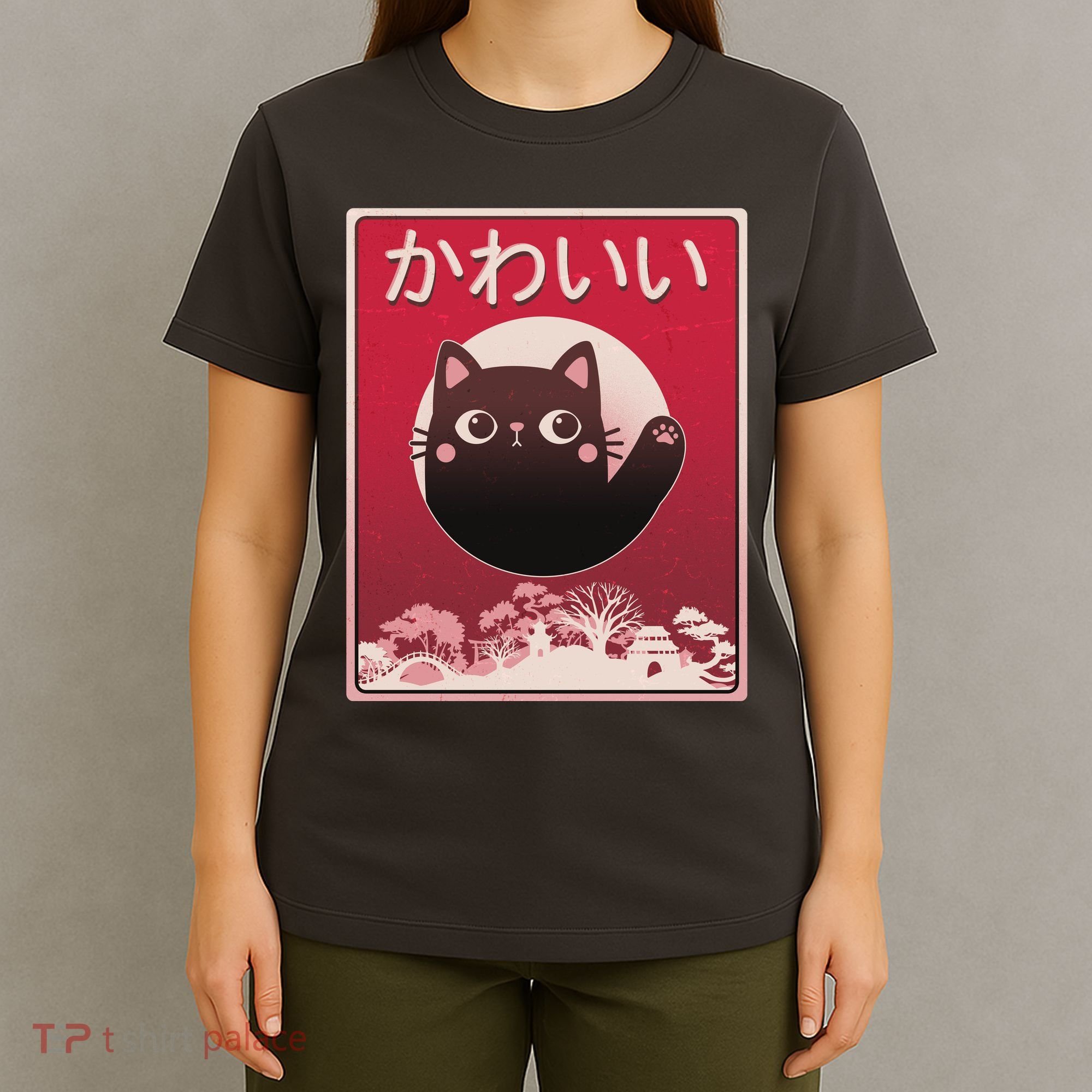 Japanese Kawaii Cute Neko Cat T-Shirt