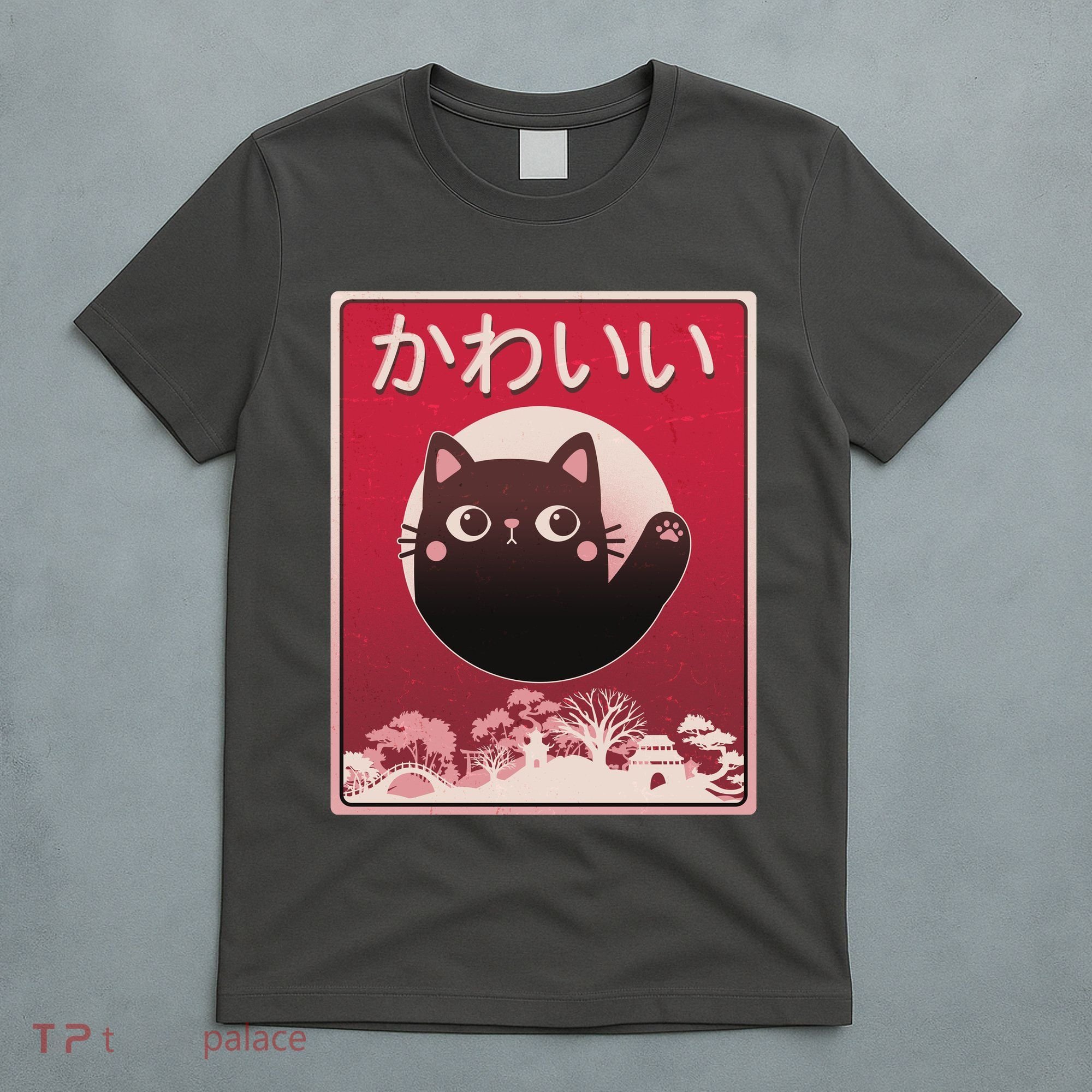 Japanese Kawaii Cute Neko Cat T-Shirt