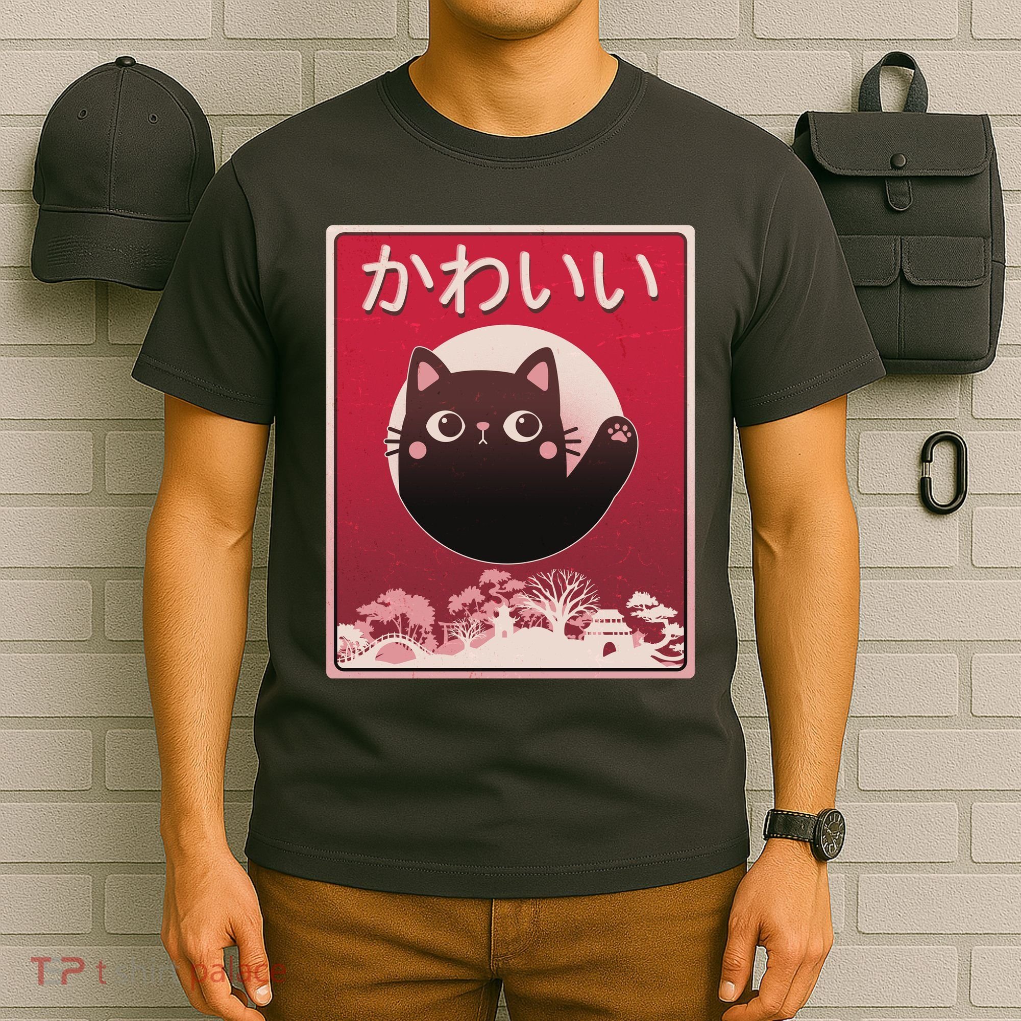 Japanese Kawaii Cute Neko Cat T-Shirt