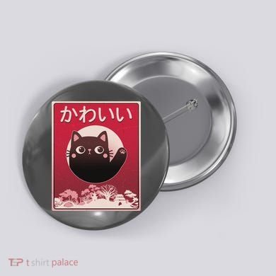 Japanese Kawaii Cute Neko Cat Button