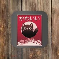 Japanese Kawaii Cute Neko Cat Coaster thumb 0