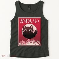 Japanese Kawaii Cute Neko Cat Tank Top thumb 2