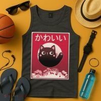 Japanese Kawaii Cute Neko Cat Tank Top thumb 4