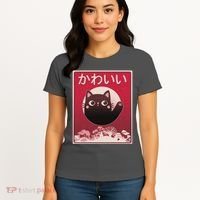 Japanese Kawaii Cute Neko Cat Women's T-Shirt thumb 4