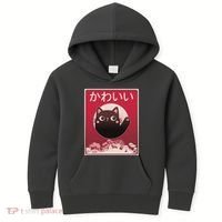 Japanese Kawaii Cute Neko Cat Kids Hoodie thumb 0