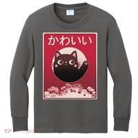 Japanese Kawaii Cute Neko Cat Kids Long Sleeve Shirt thumb 0