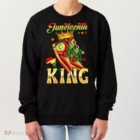 Juneteenth King Funny Shoe Steppin Into Juneteenth Black King Women's Sweatshirt thumb 0