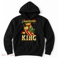 Juneteenth King Funny Shoe Steppin Into Juneteenth Black King Hoodie thumb 0