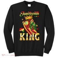 Juneteenth King Funny Shoe Steppin Into Juneteenth Black King Sweatshirt thumb 0
