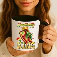 Juneteenth King Funny Shoe Steppin Into Juneteenth Black King Coffee Mug thumb 3