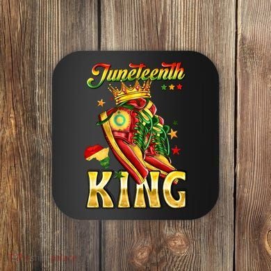 Juneteenth King Funny Shoe Steppin Into Juneteenth Black King Coaster