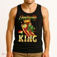 Juneteenth King Funny Shoe Steppin Into Juneteenth Black King Tank Top thumb 3