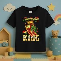 Juneteenth King Funny Shoe Steppin Into Juneteenth Black King Toddler T-Shirt thumb 3