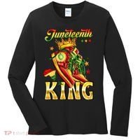 Juneteenth King Funny Shoe Steppin Into Juneteenth Black King Women's Long Sleeve Shirt thumb 0