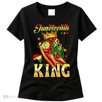 Juneteenth King Funny Shoe Steppin Into Juneteenth Black King Women's T-Shirt thumb 0