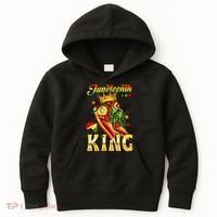 Juneteenth King Funny Shoe Steppin Into Juneteenth Black King Kids Hoodie thumb 0