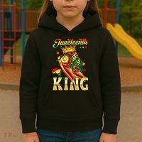 Juneteenth King Funny Shoe Steppin Into Juneteenth Black King Kids Hoodie thumb 3